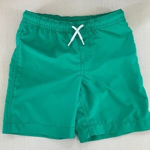 Lands’ End Boys Green Swim Trunks - Size M (5-6)